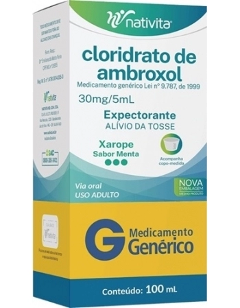 AMBROXOL 30MG/5ML XPE AD 100ML GEN
