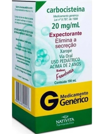CARBOCISTEINA 20MG/ML XPE INF 100ML GEN