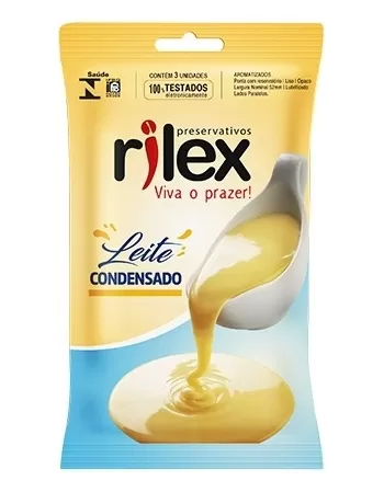 PRESERVATIVO RILEX 1X3U-LEITE CONDENSADO