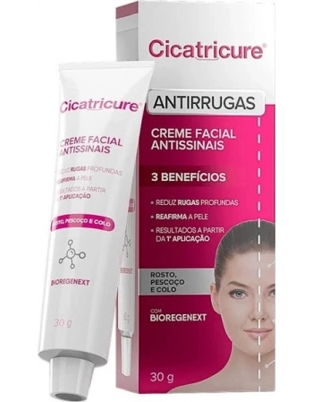 CICATRICURE ANTISSINAIS CREME FACIAL 30GR