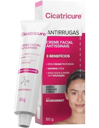 CICATRICURE ANTISSINAIS CREME FACIAL 50GR