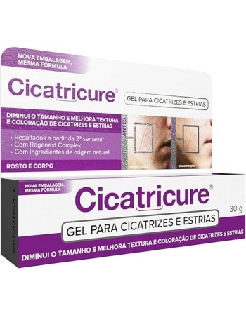 CICATRICURE PARA CICATRIZES/ESTRIAS GEL 30GR