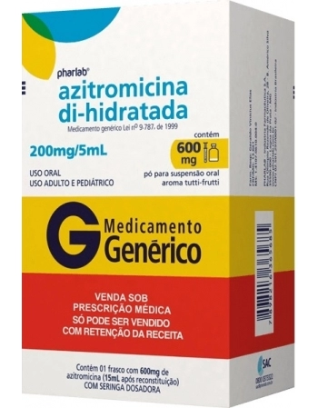 AZITROMICINA 600MG PO SUSP 15ML+SER GEN-TUTTI FRUTTI