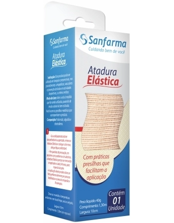 ATADURA ELASTICA 10CM X 1,2M-SANFARMA