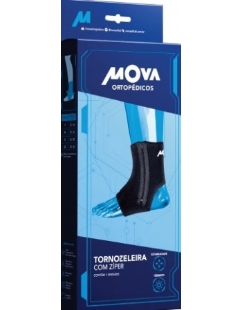 TORNOZELEIRA PRETA C/ZIPER-TAM.PP
