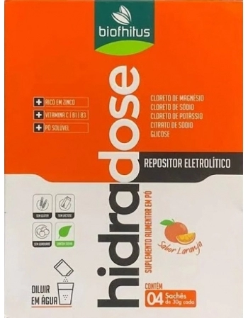 HIDRADOSE PO C/4SCH 30G-LARANJA