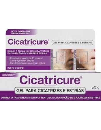 CICATRICURE PARA CICATRIZES/ESTRIAS GEL 60GR