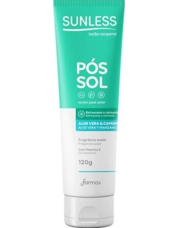 LOCAO POS SOL SUNLESS 120G-ALOE VERA/CAMOMILA