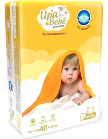 FRALDA UPA BEBE PREMIUM JUMBO-P C/40UN