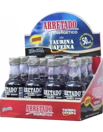ARRETADO C/12 MINI GARRAFA PET 50ML