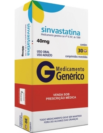 SINVASTATINA 40MG C/30CPR REV GEN