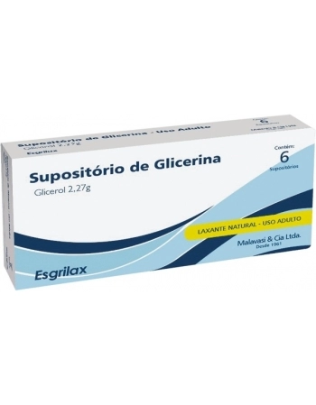 SUPOSITORIO DE GLICERINA ESGRILAX AD C/6
