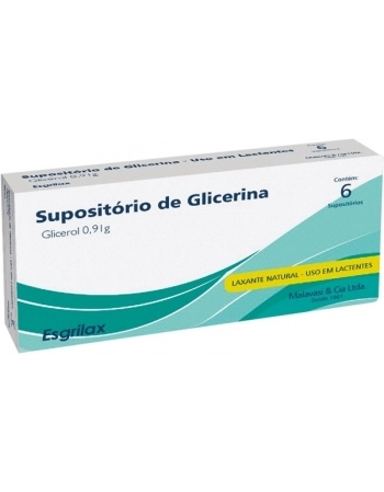 SUPOSITORIO DE GLICERINA ESGRILAX LAC C/6