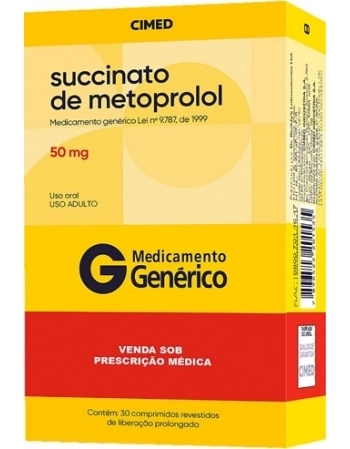 METOPROLOL 50MG C/30CPR REV GEN