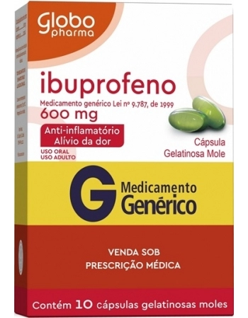 IBUPROFENO 600MG 10CAP G GLB