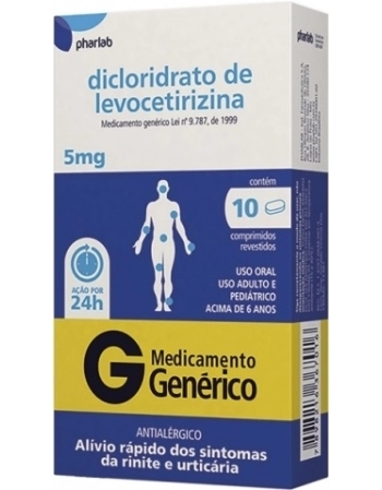 DICLOR DE LEVOCETIRIZINA 5MG 10CPD G PLB