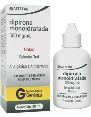 DIPIRONA 500MG/ML GTS 20ML GEN