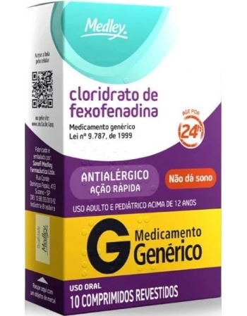 FEXOFENADINA 60MG C/10CPR REV GEN