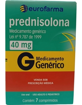 PREDNISOLONA 40MG C/ 7CPR GEN