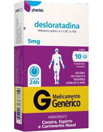 DESLORATADINA 5MG C/10CPR REV GEN