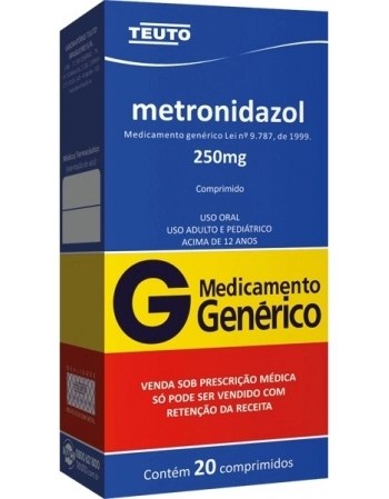 METRONIDAZOL 250MG C/20CPR GEN