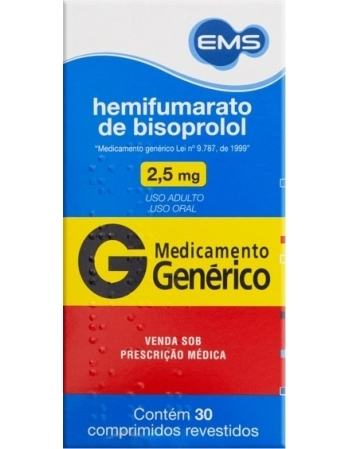 BISOPROLOL 2,5MG 30CPD G EMS