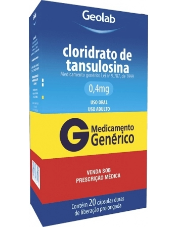 TANSULOSINA 0,4MG C/20CPS GEN